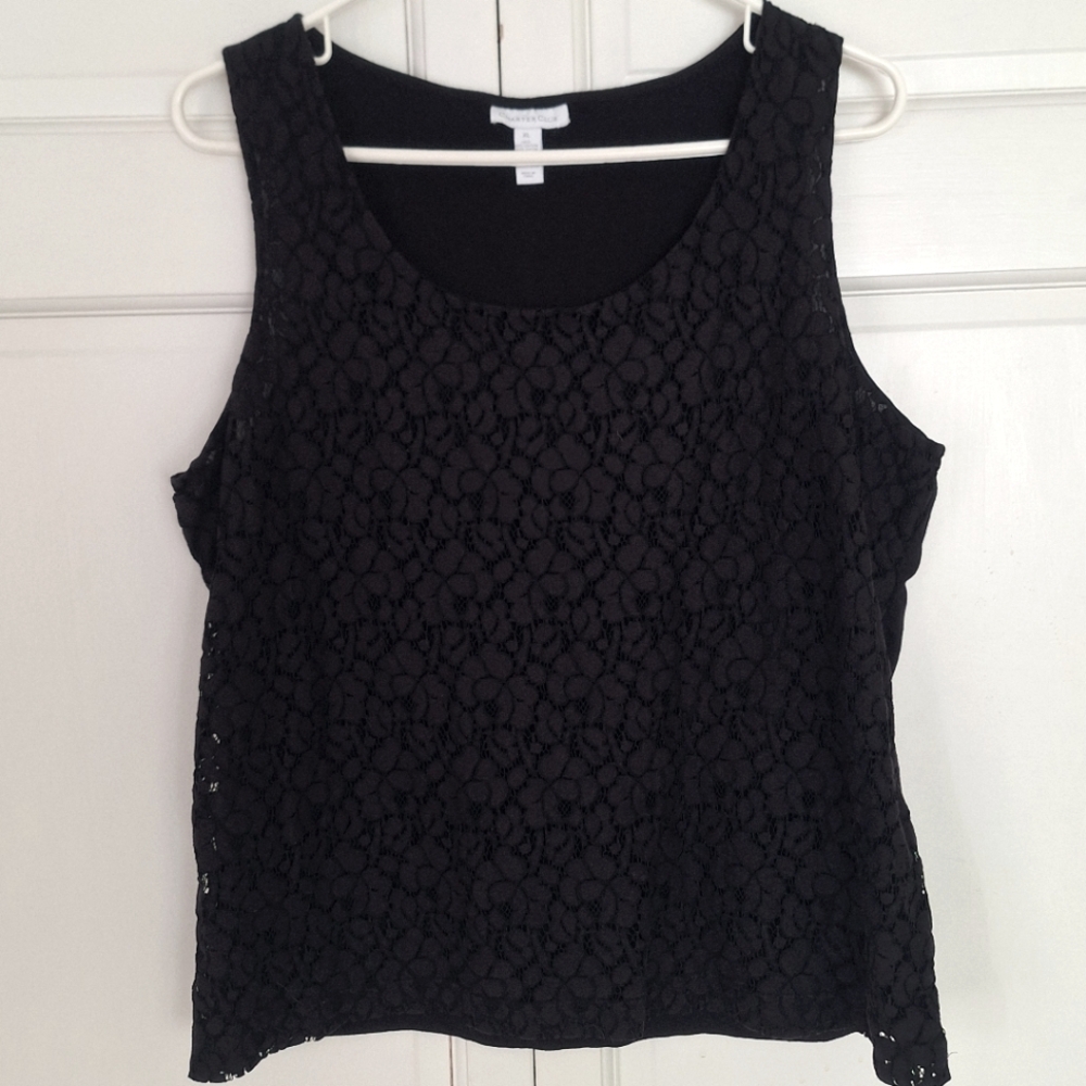 Charter Club lace front tank top